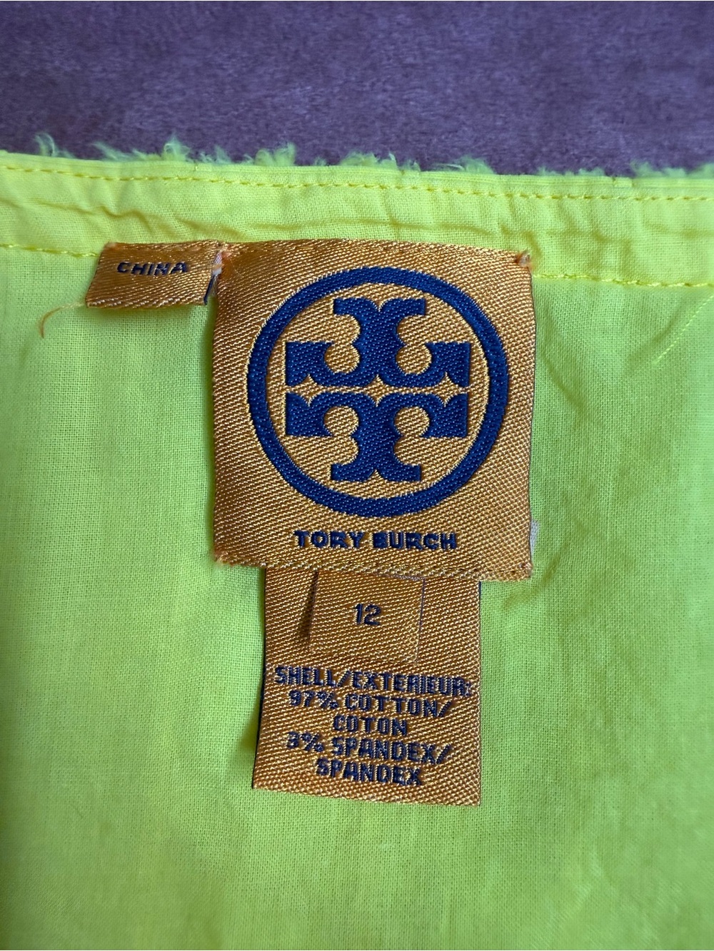Tory Burch Yellow Sleeveless Midi Dress with Fringe Hem - Picture 9 of 10